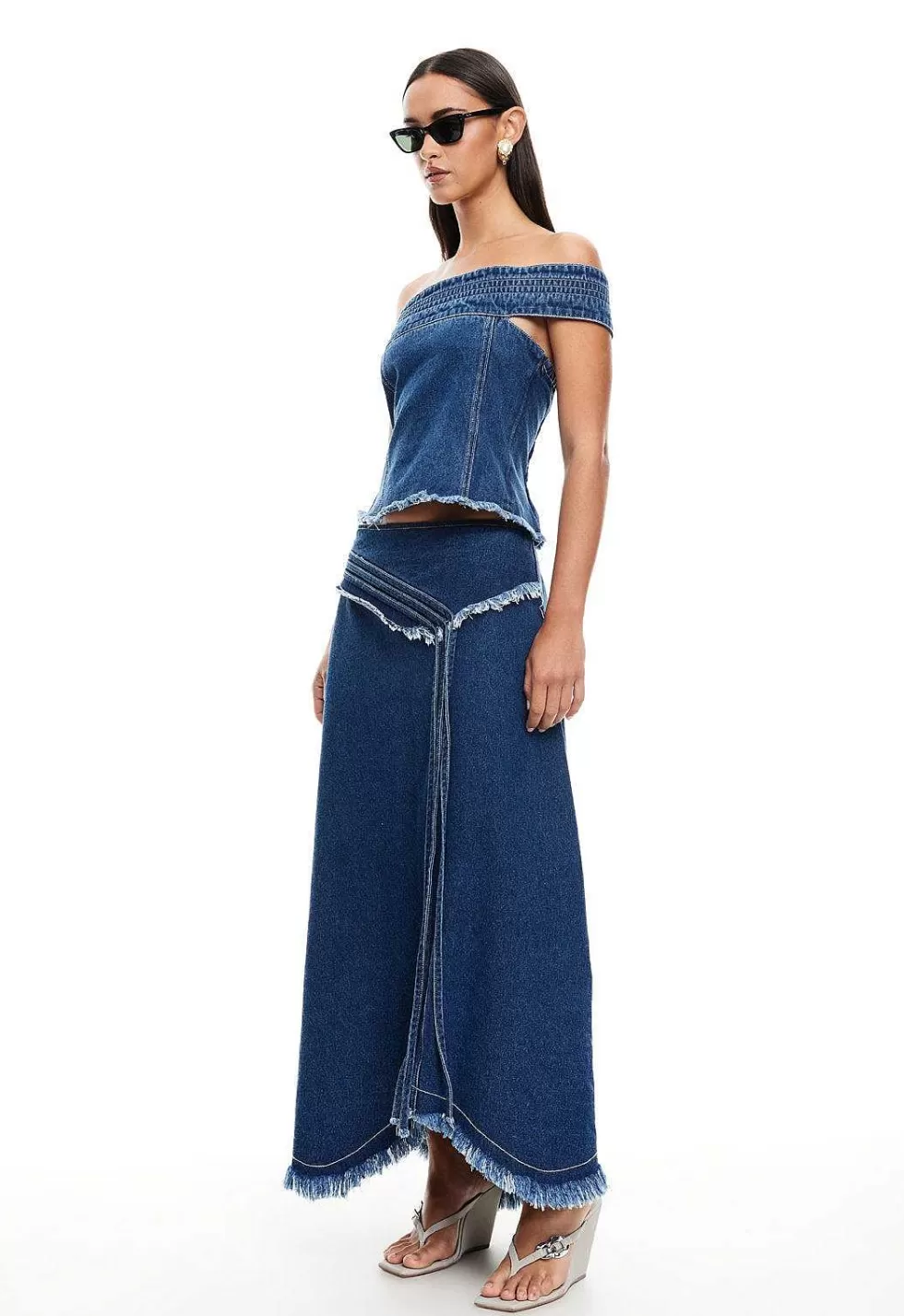 Lioness Madame Denim Skirt Outlet