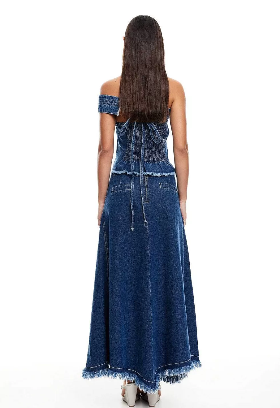 Lioness Madame Denim Skirt Discount