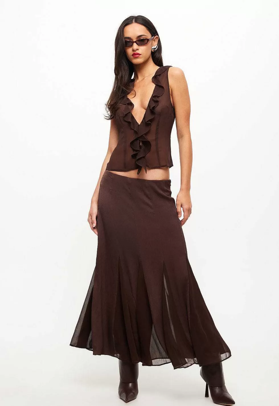 Lioness Rose Maxi Skirt Hot